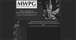 Desktop Screenshot of mwproductiongroup.com